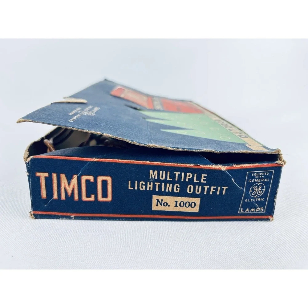 1930's Antique CHRISTMAS TREE Electric Lighting Outfit BOX‎ ONLY, Holiday